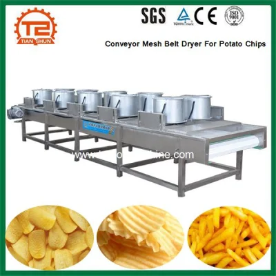 Sécheur industriel de bande de maille de convoyeur de machine de séchage pour des pommes chips